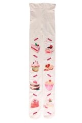 Женские фантазийные колготки с печатным рисунком в виде аппетитных сладостей CHERRY CAKE цена и информация | Колготки | 220.lv
