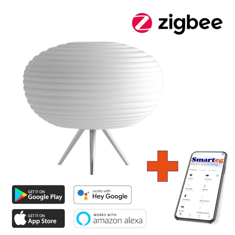 Vieda lampa 34x34cm E27 RGBW (Zigbee) cena un informācija | Galda lampas | 220.lv