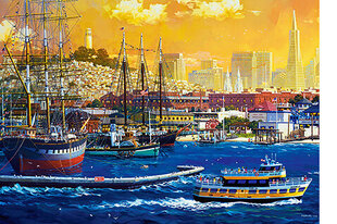Castorland puzle San Francisco Harbour 500 det cena un informācija | Puzles, 3D puzles | 220.lv