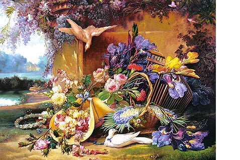 Castorland puzle Elegant Still Life with Flowers,Eugene Bidau 2000 det. цена и информация | Puzles, 3D puzles | 220.lv