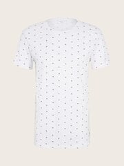 Tom Tailor vīriešu T-krekls 1029938*29208, balts/zaļš cena un informācija | Vīriešu T-krekli | 220.lv