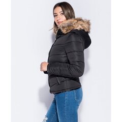 Melna sieviešu jaka ar kapuci cena un informācija | Sieviešu virsjakas | 220.lv