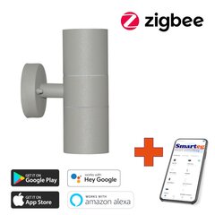 Sienas lampa 2x GU10 grey (Zigbee) cena un informācija | Sienas lampas | 220.lv