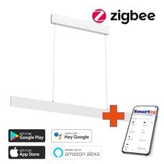 Gudra griestu lampa 118cm 18W white Zigbee цена и информация | Потолочные светильники | 220.lv