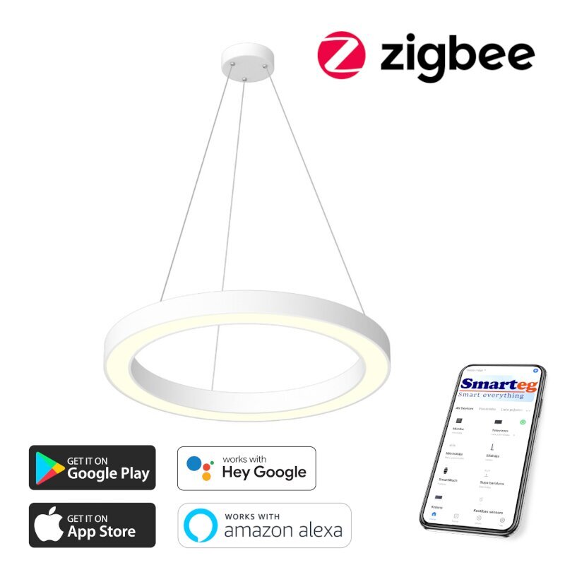 Gudra griestu lampa 95cm 66W white Zigbee cena un informācija | Griestu lampas | 220.lv