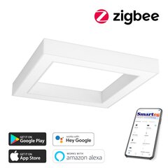 Gudra griestu lampa 80x80cm 60W white Zigbee cena un informācija | Griestu lampas | 220.lv