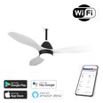 Lampa ar ventilatoru 18W black/white Wi-Fi