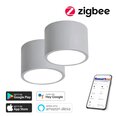 Умный потолочный светильник 15 см, 12 Вт, с пультом, 2 шт. (Zigbee)