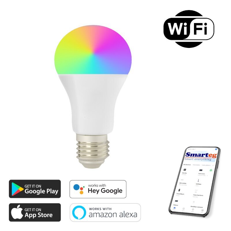 Viedā e27 11W RGB spuldze (Wi-Fi) цена и информация | Spuldzes | 220.lv