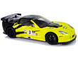 Radiovadāma sporta automašīna Corvette C6.R 1:18, dzeltena cena un informācija | Rotaļlietas zēniem | 220.lv