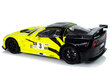 Radiovadāma sporta automašīna Corvette C6.R 1:18, dzeltena cena un informācija | Rotaļlietas zēniem | 220.lv