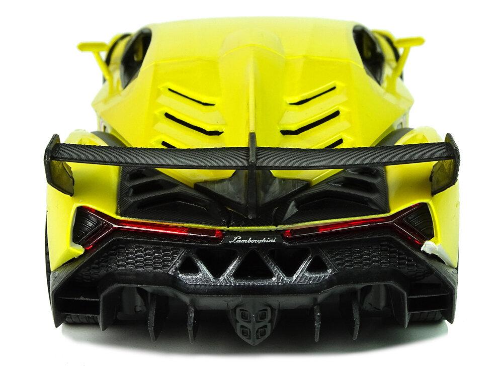 Radiovadāms Lamborghini Veneno 1:24, dzeltens ar pulti cena un informācija | Rotaļlietas zēniem | 220.lv