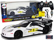Radiovadāma sporta automašīna Corvette C6.R 1:18, balta cena un informācija | Rotaļlietas zēniem | 220.lv