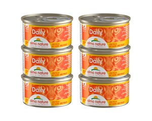 Almo Nature Daily kaķiem, gaisīga pastēte ar vistu, 6x85g цена и информация | Консервы для котов | 220.lv