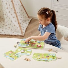 Деревянная игра - Ферма цена и информация | Игрушки для малышей | 220.lv