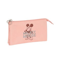 Тройной пенал Mickey Mouse Clubhouse Cotton, розовый (22 x 12 x 3 см) цена и информация | Канцелярия | 220.lv