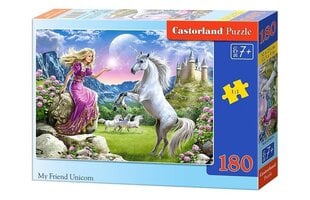 Пазл Castorland My Friend Unicorn, 180 деталей цена и информация | Пазлы | 220.lv