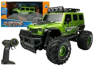 Tālvadības automašīna "Raptor Off Road", zaļa cena un informācija | Rotaļlietas zēniem | 220.lv