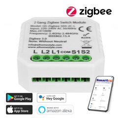 Gudrais mini kontrollieris (Zigbee) cena un informācija | Elektrības slēdži, rozetes | 220.lv