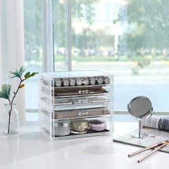 Make-up organizators ar 5 atvilktnēm cena un informācija | Interjera priekšmeti | 220.lv