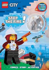 LEGO (R) City: Stop the Fire! Activity Book (with Freya McCloud minifigure and firefighting robot): Activity Book with Minifigure cena un informācija | Grāmatas mazuļiem | 220.lv