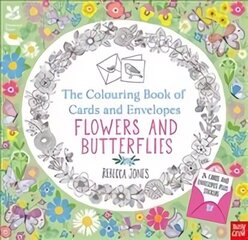 National Trust: The Colouring Book of Cards and Envelopes - Flowers and Butterflies cena un informācija | Grāmatas mazuļiem | 220.lv