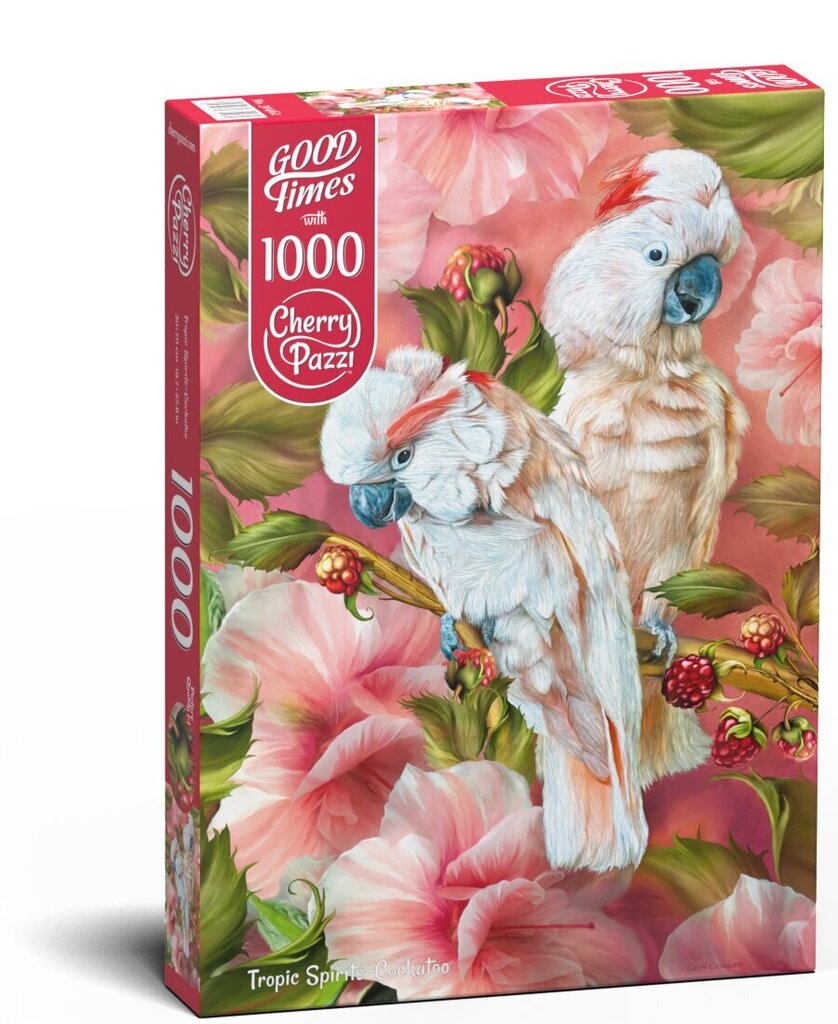 Cherry Pazzi puzle Tropic Spirits - Cockatoo 1000 det. cena un informācija | Puzles, 3D puzles | 220.lv