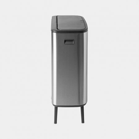 Brabantia atkritumu tvertne Bo Touch Bin Hi, 2x30 l, Matt Steel FPP cena un informācija | Miskastes | 220.lv