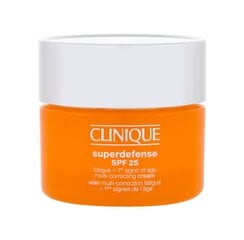 Антивозрастной увлажняющий крем Clinique Superdefense SPF 25, 30 мл цена и информация | Кремы для лица | 220.lv