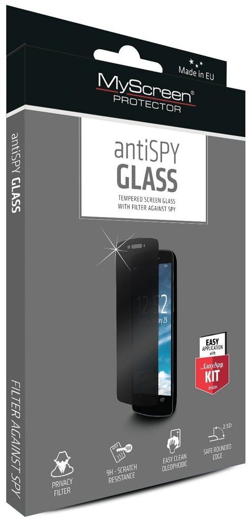 Ekrāna aizsargplēve-stikls MyScreen AntiSPY glass for iPhone 6 цена и информация | Ekrāna aizsargstikli | 220.lv