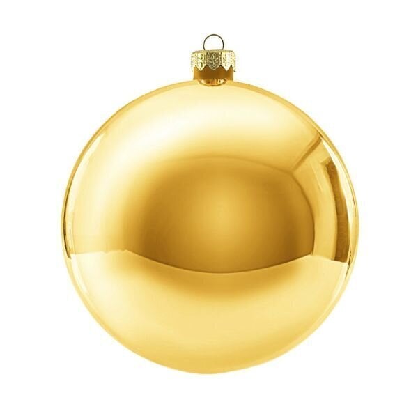 Ziemassvētku rotājumu komplekts 12 gab., ∅3,5 cm, krāsa: zeltaini spīdīga (P04) 9238 цена и информация | Eglīšu rotājumi | 220.lv
