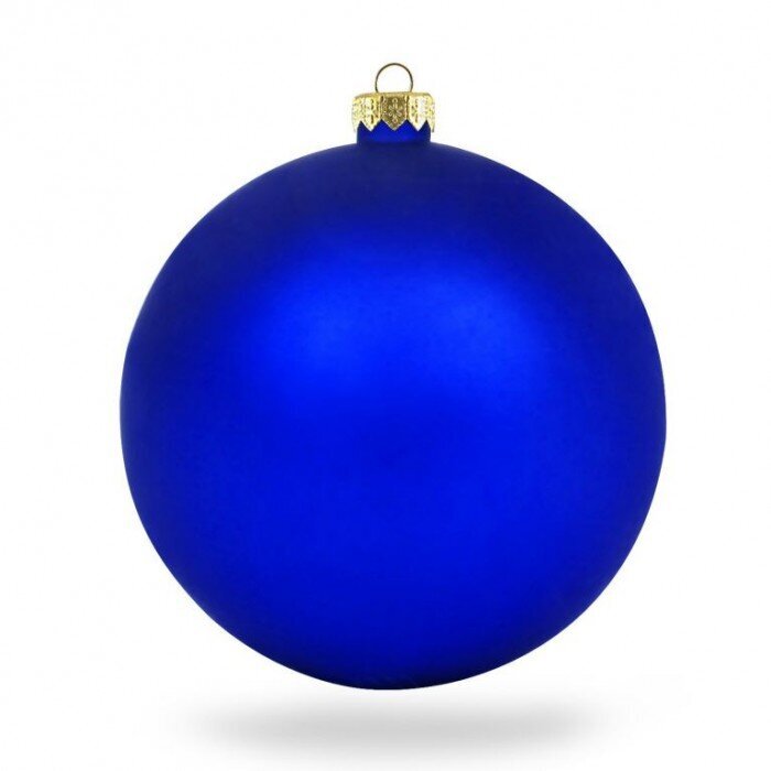 Ziemassvētku rotājumu komplekts 6 gab, ∅6 cm, zils matēts (M09) 8835 cena un informācija | Eglīšu rotājumi | 220.lv