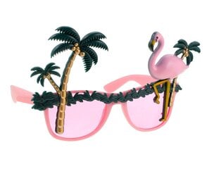 Karnevāla brilles "Palm Tree & Flamingo" NP-OPFL cena un informācija | Karnevāla kostīmi, maskas un parūkas | 220.lv