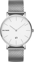 Millner sieviešu pulkstenis Mayfair S Silver 36mm cena un informācija | Sieviešu pulksteņi | 220.lv