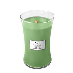 WoodWick Hemp & Ivy Vase (hemp and ivy) - Aromātiskā svece 275.0 g cena un informācija | Sveces un svečturi | 220.lv