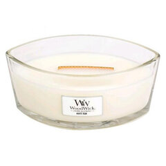 WoodWick aromātiska svece White Teak, 453,6 g cena un informācija | Sveces un svečturi | 220.lv