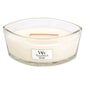 WoodWick aromātiska svece White Teak, 453,6 g cena un informācija | Sveces un svečturi | 220.lv