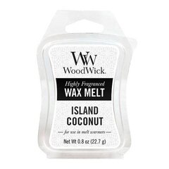 WoodWick Island Coconut Wax Melt - Aromātiskais vasks 22.7 g cena un informācija | Sveces un svečturi | 220.lv