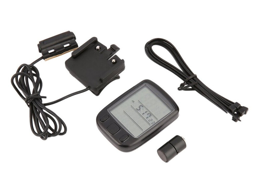 Ūdensizturīgs LCD velodators, spidometrs ar 27 funkcijām - velosipēda dators cena un informācija | Velodatori, navigācijas | 220.lv