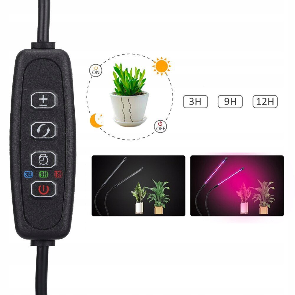 LED Lampa augiem - augu audzēšanai 2 gab. cena un informācija | Diedzēšanas trauki, augu lampas | 220.lv
