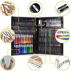 Набор художника из 168 элементов (карандаши, фломастеры, мелки, краски) цена и информация | Принадлежности для рисования, лепки | 220.lv