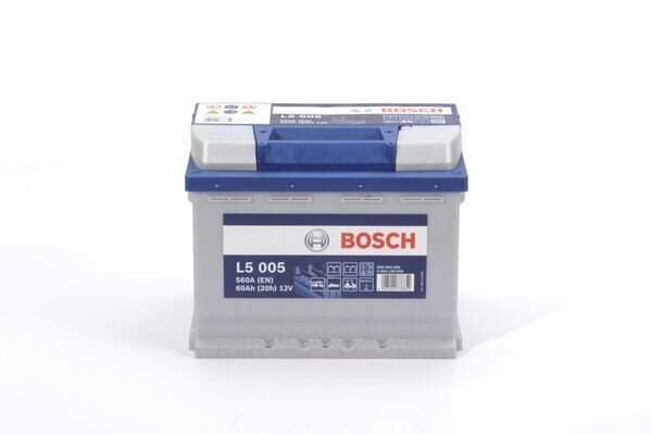 Kapacitatīvā baterija Bosch L5 005 60Ah 560A 242x175 cena un informācija | Akumulatori | 220.lv