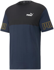 Puma T-Krekli Power Colorb Blue Black 671567 73 671567 73/M cena un informācija | Vīriešu T-krekli | 220.lv