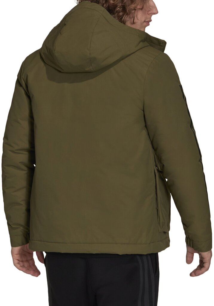 Adidas Jakas Hooded Jacket Green GT1691 GT1691/XL cena un informācija | Vīriešu virsjakas | 220.lv