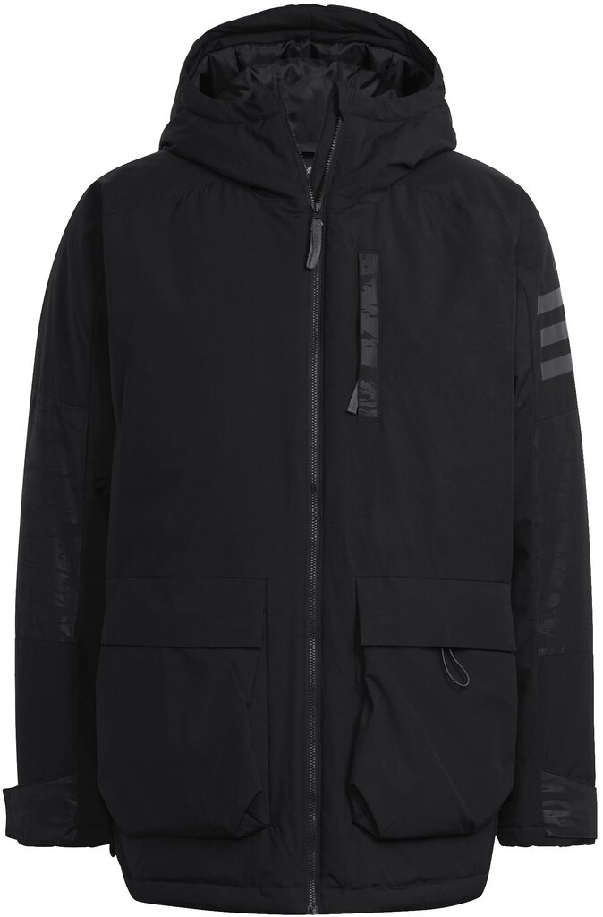 Adidas Jakas Utilitas Ins Jacket Black H65743 H65743/M cena un informācija | Vīriešu virsjakas | 220.lv