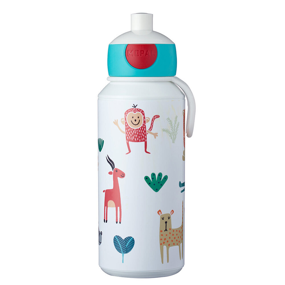 Mepal Pop-Up ūdens pudele 'Animal Friends', 400 ml cena un informācija | Ūdens pudeles | 220.lv