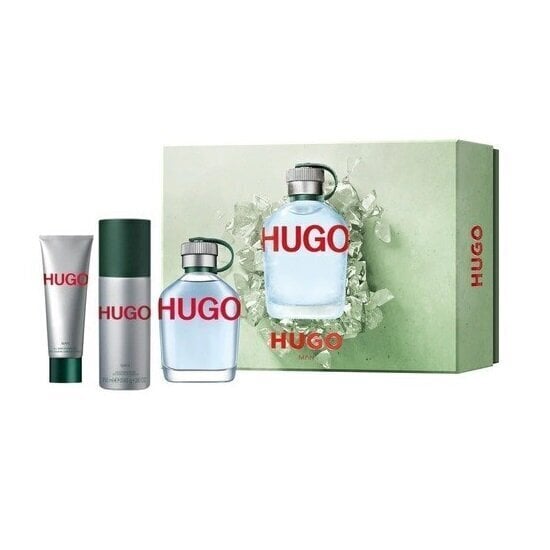 Komplekts vīriešiem Hugo Boss Hugo Man, EDT 125 ml + rullīšu dezodorants 150 ml + dušas želeja 50 ml cena un informācija | Vīriešu smaržas | 220.lv