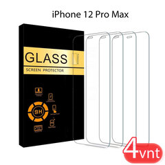 Aizsargstikls 4 gab. iPhone 12 Pro Max cena un informācija | Ekrāna aizsargstikli | 220.lv