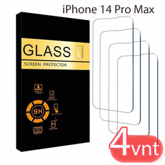 Aizsargstikls 4 gab. iPhone 14 Pro Max цена и информация | Защитные пленки для телефонов | 220.lv