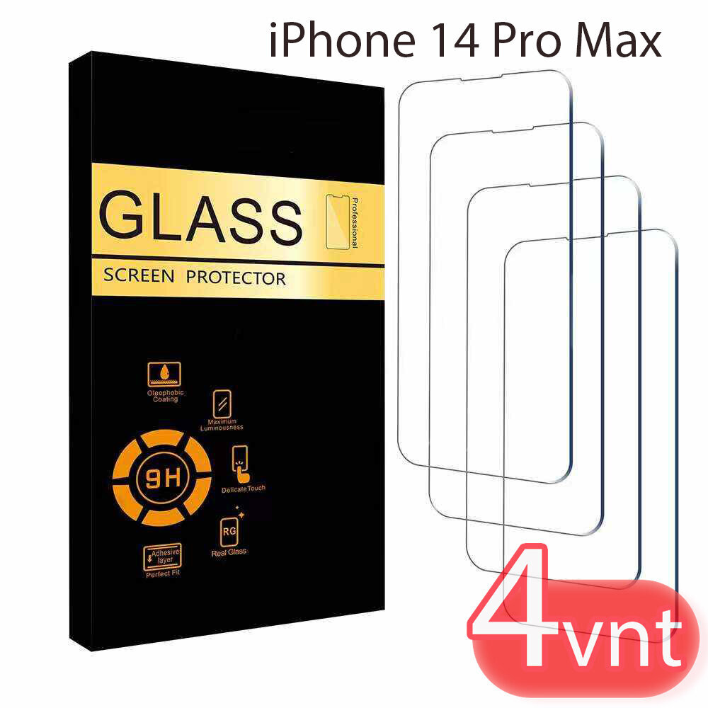 Aizsargstikls 4 gab. iPhone 14 Pro Max cena un informācija | Ekrāna aizsargstikli | 220.lv